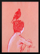 Load image into Gallery viewer, Quiet Boy and Bird PFY Art Print