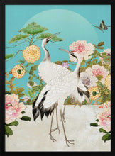 Load image into Gallery viewer, Elegant Cranes and Peonies PFY Art Print