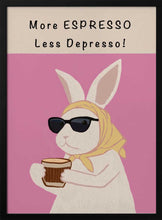 Load image into Gallery viewer, Stylish Bunny Espresso PFY Art Print