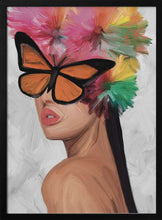 Load image into Gallery viewer, Colorful Butterfly Woman PFY Art Print