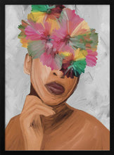 Load image into Gallery viewer, Floral Woman Portrait PFY Art Print