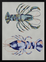 Load image into Gallery viewer, Blue Lobsters Watercolor PFY Art Print