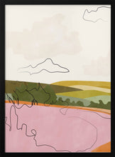 Load image into Gallery viewer, Abstract Pink Landscape PFY Art Print