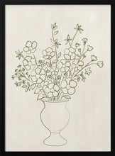 Load image into Gallery viewer, Elegant Floral Vase Drawing PFY Art Print