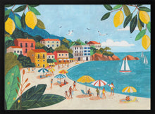 Load image into Gallery viewer, Sunny Lemon Coastal Town PFY Art Print
