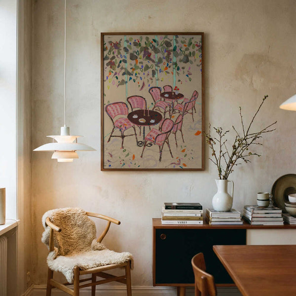 Paris bistro vibes PFY Art Print