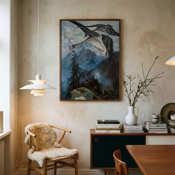 Geese Over the Sierras PFY Art Print