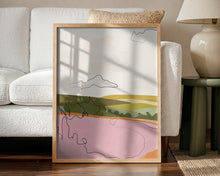 Load image into Gallery viewer, Abstract Pink Landscape PFY Art Print