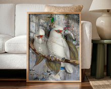 Load image into Gallery viewer, White Cockatoos Street Art PFY Art Print
