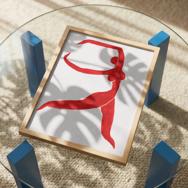 Graceful Red Dancer PFY Art Print