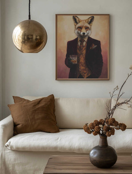 Fox In Velvet Suit PFY Art Print