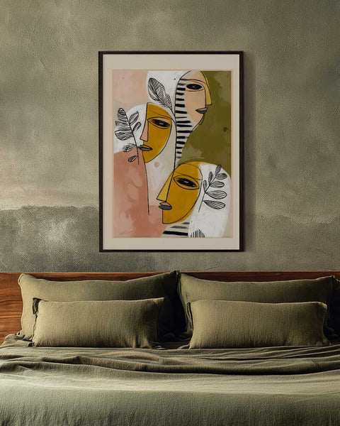 Faces of the Garden Art Print