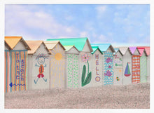 Load image into Gallery viewer, Colorful Beach Huts PFY Art Print