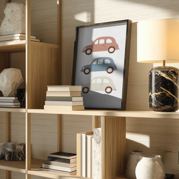 Retro Car Parade PFY Art Print