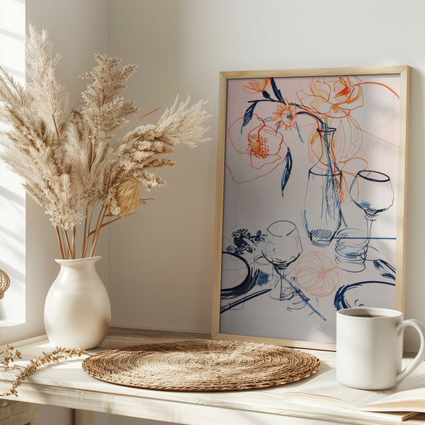 Table Still Life PFY Art Print