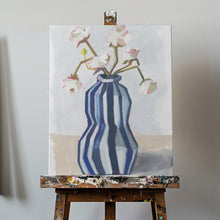 Load image into Gallery viewer, Flowers in a Striped Vase II PFY Art Print