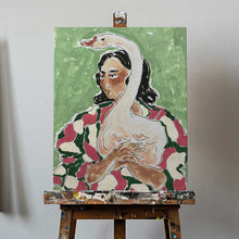 Load image into Gallery viewer, Girl With Her Duck PFY Art Print