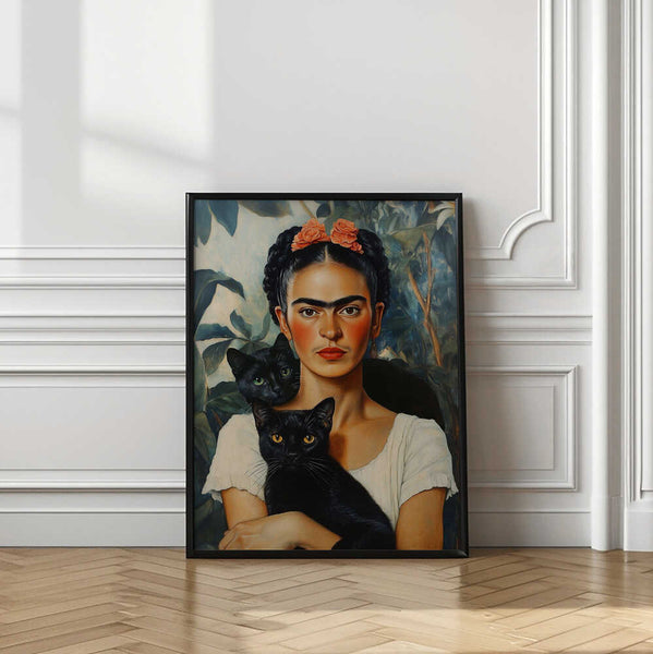 Frida and Cats PFY Art Print