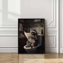 Load image into Gallery viewer, Raccoon Reads News PFY Art Print