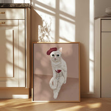 Load image into Gallery viewer, Classy Wine Cat PFY Art Print