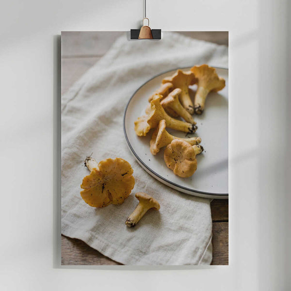 Chanterelle Mushrooms PFY Art Print