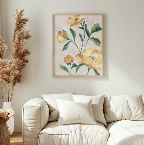 Yellow Camellia PFY Art Print