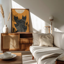 Load image into Gallery viewer, Abstract Black Cats PFY Art Print