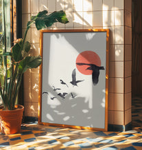 Load image into Gallery viewer, Flying Birds and Moon PFY Art Print