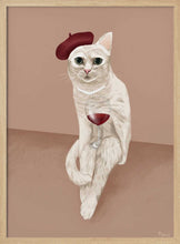 Load image into Gallery viewer, Classy Wine Cat PFY Art Print