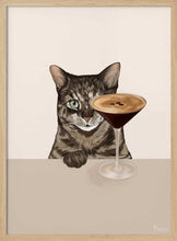 Load image into Gallery viewer, Curious Cat Coffee Martini PFY Art Print