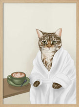 Load image into Gallery viewer, Cozy Cat Coffee Morning PFY Art Print