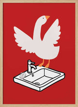 Load image into Gallery viewer, Silly Goose - Sink Art Red PFY Art Print