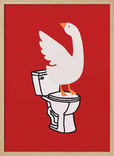 Load image into Gallery viewer, Silly Goose - Toilet Art Red PFY Art Print