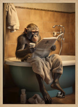 Load image into Gallery viewer, Monkey In the Bathroom PFY Art Print