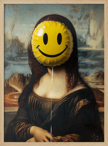 Parody of the Mona Lisa wall art print