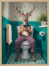 Load image into Gallery viewer, Bathroom Deer PFY Art Print