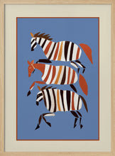 Load image into Gallery viewer, Striped Running Horses PFY Art Print