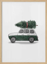 Load image into Gallery viewer, Green Christmas Car PFY Art Print