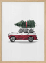 Load image into Gallery viewer, Red Christmas Car PFY Art Print