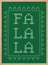 Load image into Gallery viewer, Fa La La - Cross Stitch PFY Art Print
