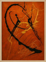 Load image into Gallery viewer, Energetic Gold Abstract Lines PFY Art Print
