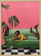 Load image into Gallery viewer, Martini and Monstera Art Print