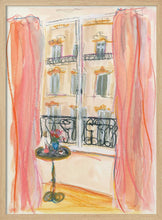 Load image into Gallery viewer, Paris Window View Illustration PFY Art Print