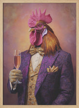 Load image into Gallery viewer, Rooster In a Purple Tuxedo PFY Art Print