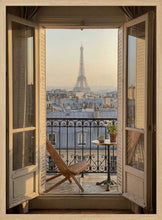 Load image into Gallery viewer, Parisian Balcony View PFY Art Print