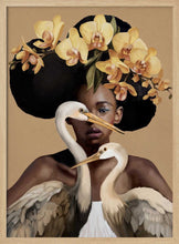 Load image into Gallery viewer, Orchid Woman With Egrets PFY Art Print