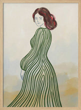 Load image into Gallery viewer, Elegant Woman Green Dress PFY Art Print