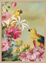 Load image into Gallery viewer, Tropical Parrots and Flowers PFY Art Print
