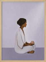 Load image into Gallery viewer, Meditating Woman with Lotus PFY Art Print