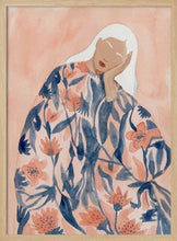 Load image into Gallery viewer, Floral Woman Dreaming PFY Art Print